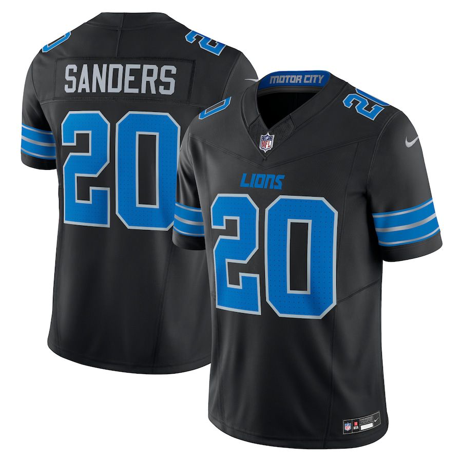 Men Detroit Lions #20 Barry Sanders Nike Black 2nd Alternate Vapor F.U.S.E. Limited NFL Jersey